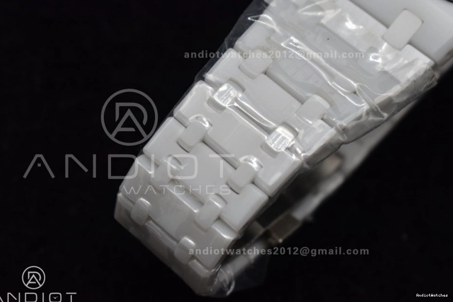 Calendar SmoothTexture on White Ceramic Oak A Best Bracelet Edition Royal 1052 Perpetual 26579cb Ceramic APSF 0501